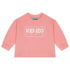 بدلة رياضية بنات بالشعار باللون الوردى, 1, hi-res