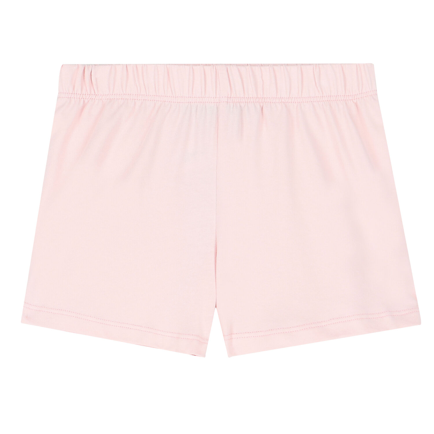 طقم بشعار تيدي باللون الأبيض والوردي للبنات, 1, hi-res