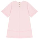 Girls Pink Logo Dress, 2, hi-res