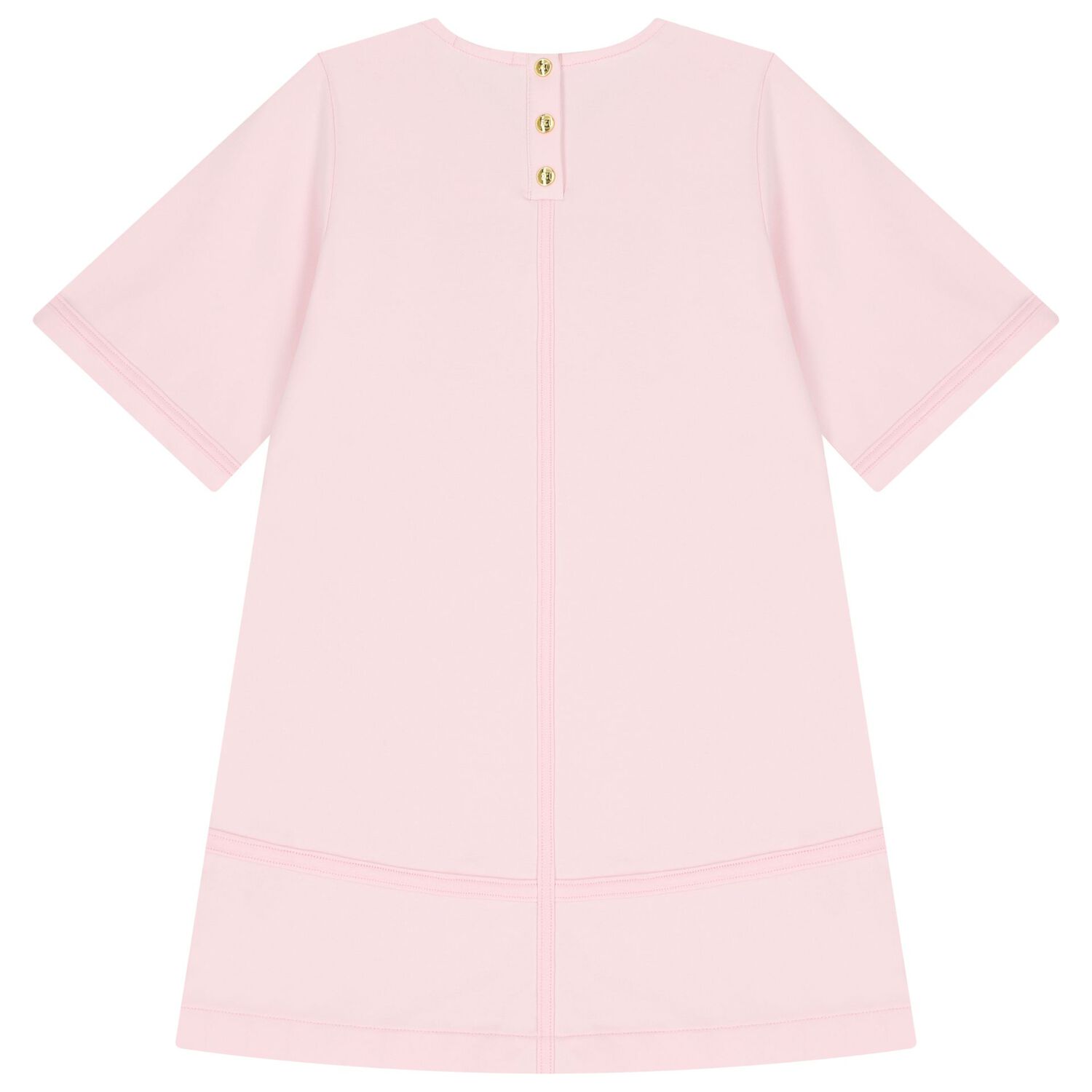 Girls Pink Logo Dress, 2, hi-res