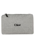 Grey Logo Canvas Baby Changing Bag ( 33cm ), 1, hi-res