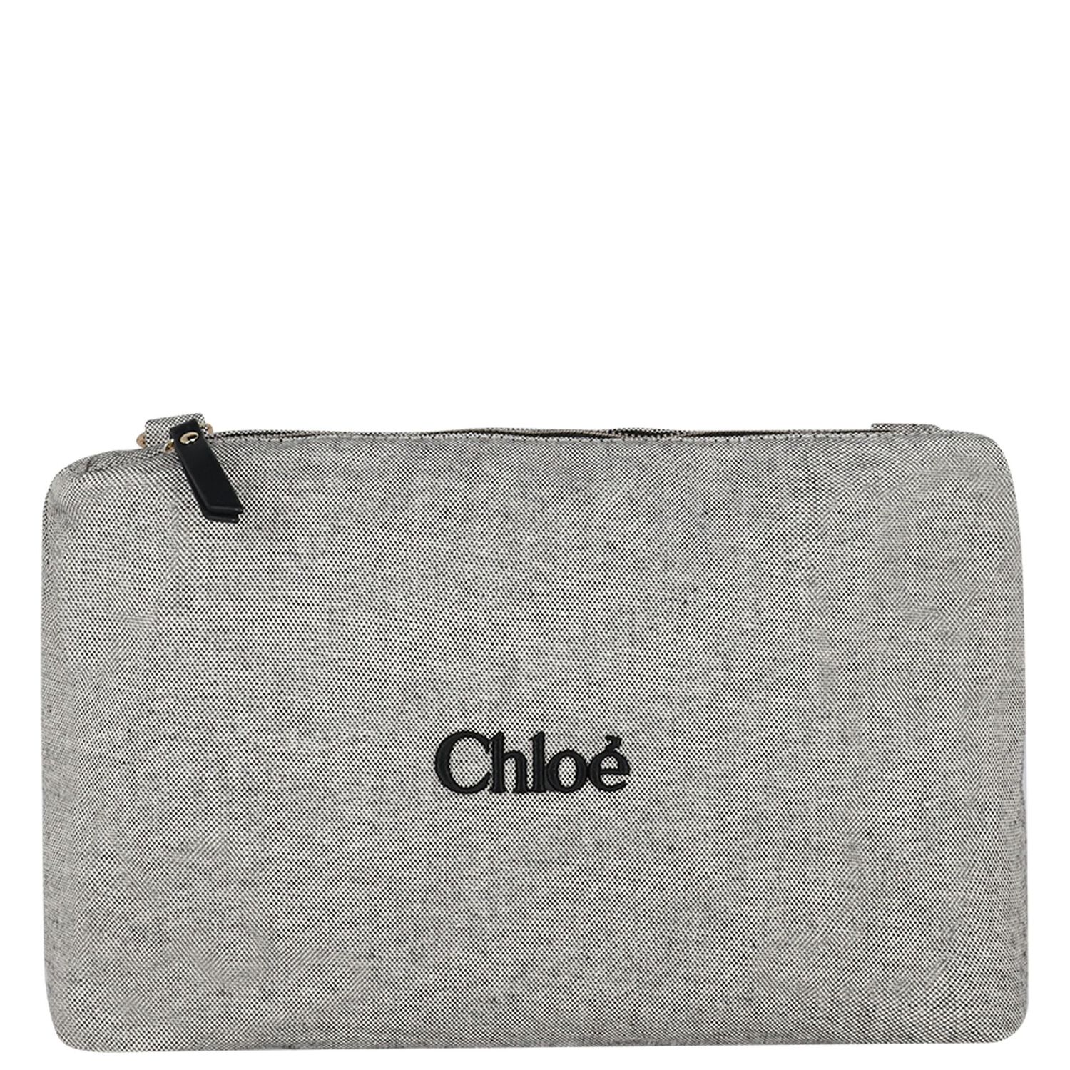 Grey Logo Canvas Baby Changing Bag ( 33cm ), 1, hi-res