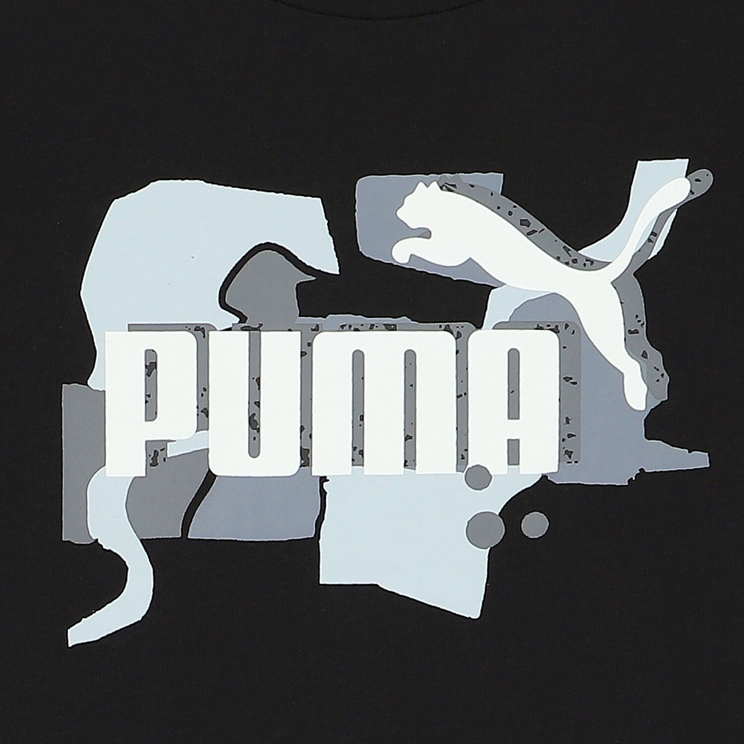 تيشيرت بالشعار باللون الأسود للأولاد, 1, hi-res