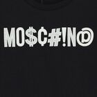 تيشيرت بالشعار باللون الاسود للاولاد, 1, hi-res