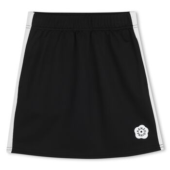 Girls Black Logo Skirt