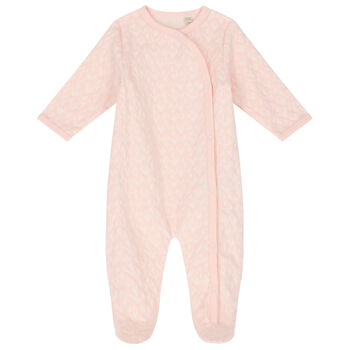 Baby Girls Pink Logo Babygrow Gift Set