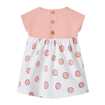 Baby Girls Pink & White Dress
