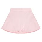 Younger Girls Pink Logo Shorts, 1, hi-res