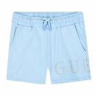 شورت بالشعار باللون الازرق للبنات, 2, hi-res