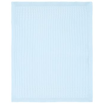 Baby Boys Blue Knit Blanket