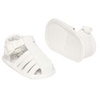 Baby Boys White Sandals, 3, hi-res