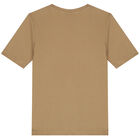 Boys Beige Logo T-Shirt, 1, hi-res