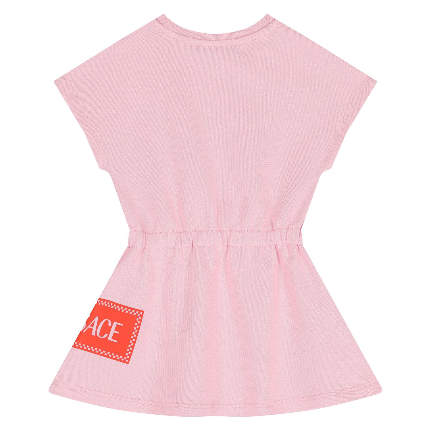 Younger Girls Pink Logo Dress, 1, hi-res