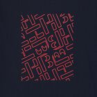 Boys Navy Logo Long Sleeve Top, 1, hi-res