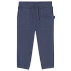 Younger Boys Blue Teddy Bear Joggers, 1, hi-res