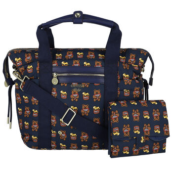 Navy Logo Baby Changing Bag