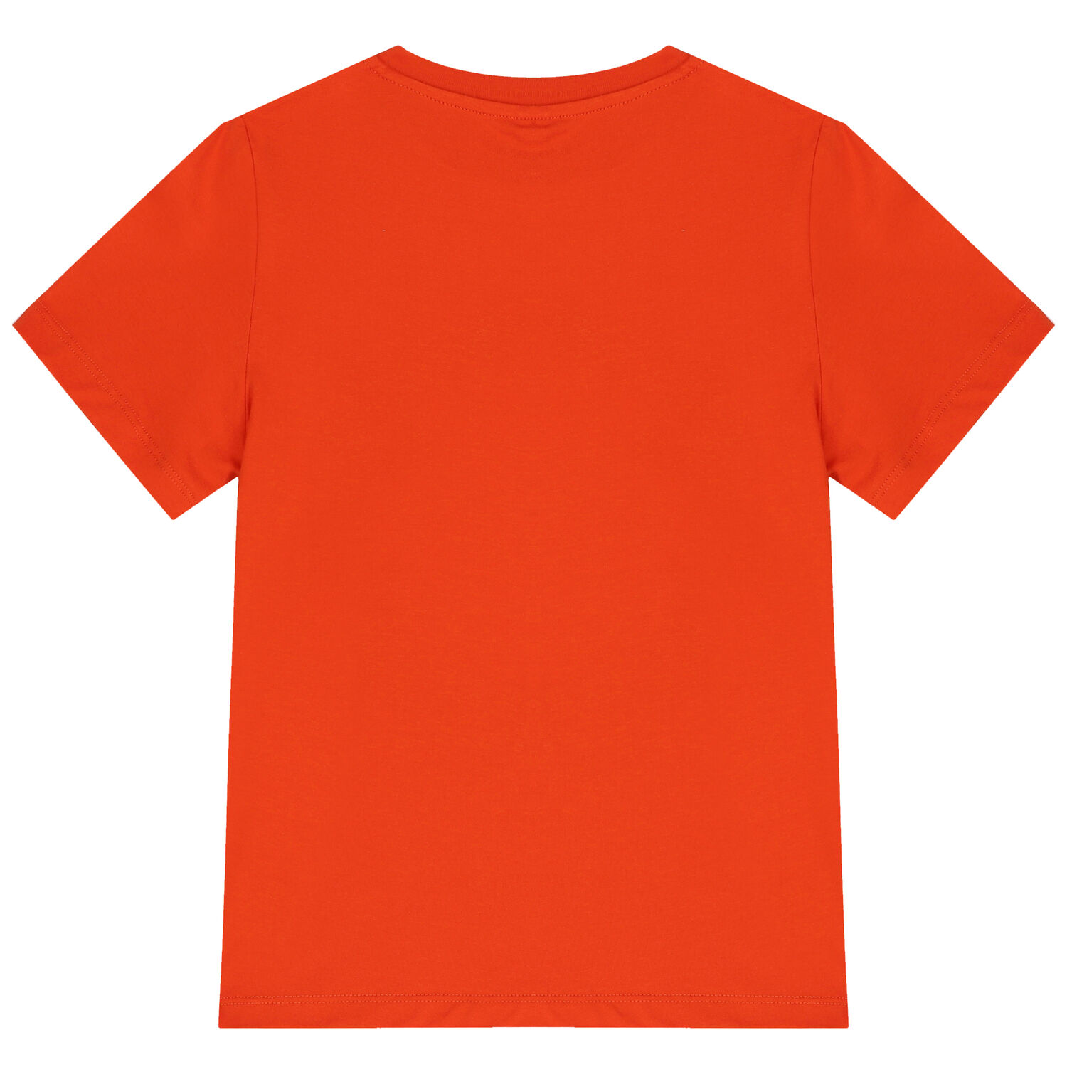 Girls Orange Floral Logo T-Shirt, 2, hi-res image number null