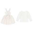 Baby Girls Ivory Sheep Skirt Set, 1, hi-res