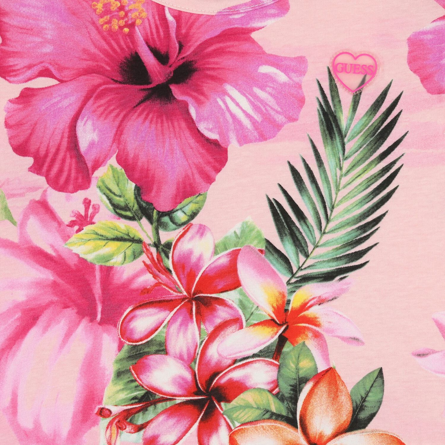 فستان بناتي باللون الوردي مزهر, 1, hi-res