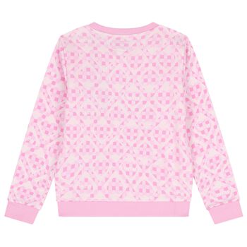 Girls Pink Logo Sweatshirt