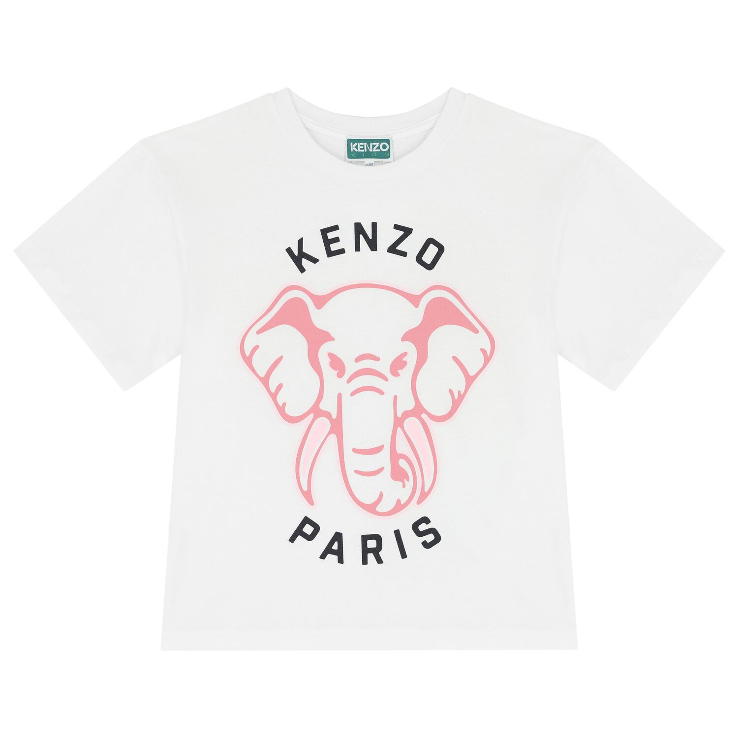 تيشيرت بنات بالشعار باللون الأبيض, 1, hi-res image number null