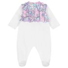 Baby Girls White & Blue Orchidee Babygrow Gift Set, 1, hi-res