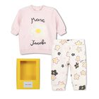 Younger Girls Pink & Ivory Daisy Logo Leggings Set, 1, hi-res