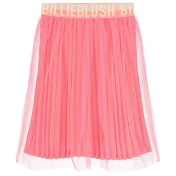 Girls Pink Logo Tulle Skirt