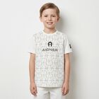 Boys White Logo T-Shirt, 1, hi-res