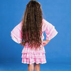 تنورة بطبقات باللون الزهرى للبنات, 1, hi-res