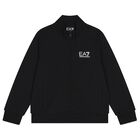 Boys Black Logo Tracksuit, 2, hi-res