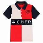 Boys Red & White Logo Polo Shirt, 1, hi-res