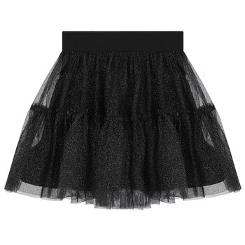 Girls Black Tulle Skirt