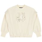 Girls Ivory Logo Sweatshirt, 1, hi-res