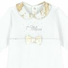 Baby Girls White Geo Map Babygrow, 1, hi-res