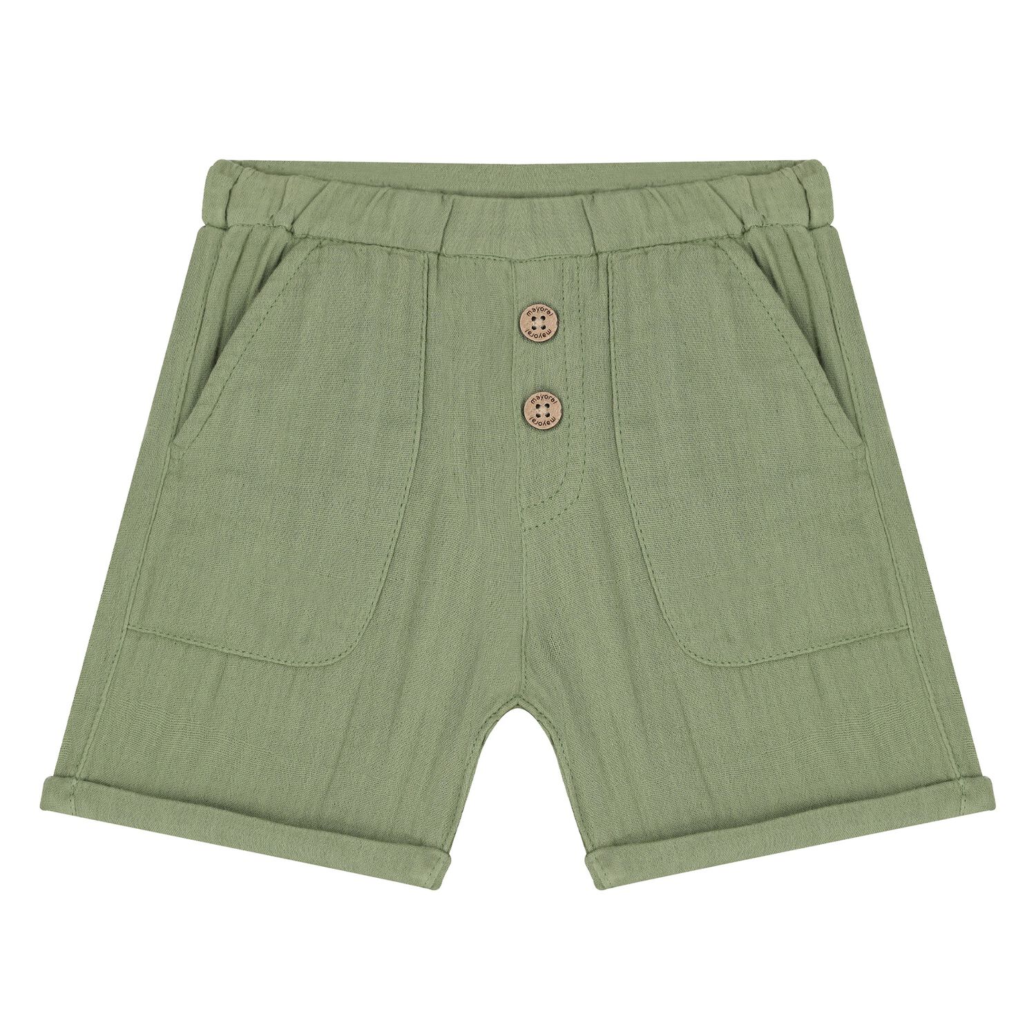 Younger Boys Green Shorts, 1, hi-res