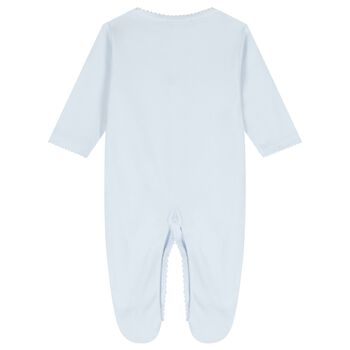 Baby Boys Blue Just Giraffe Babygrow