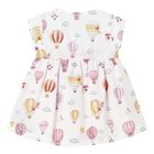 Baby Girls White & Pink Reversible Dress, 1, hi-res