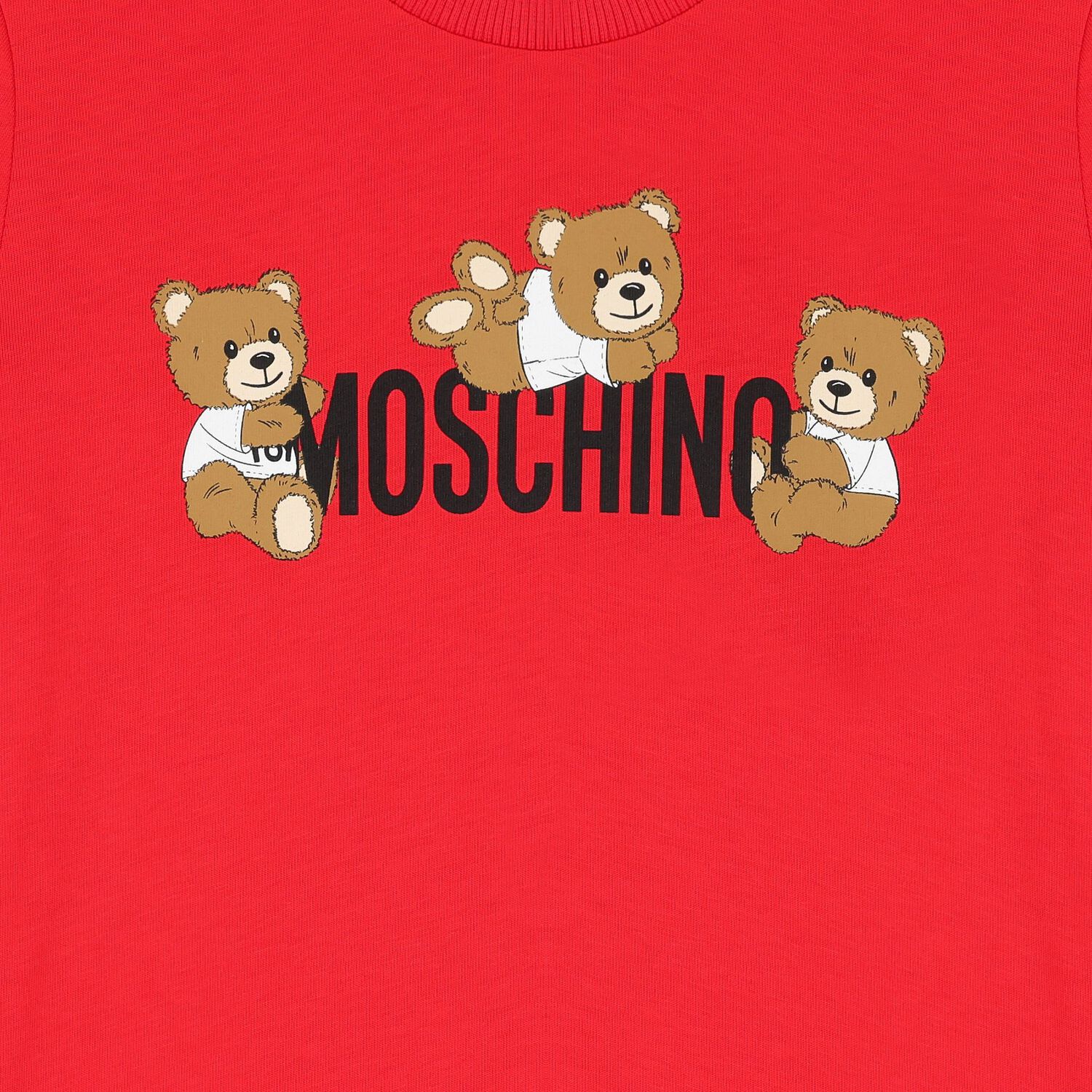 Red Teddy Bear Logo T-Shirt, 4, hi-res image number null