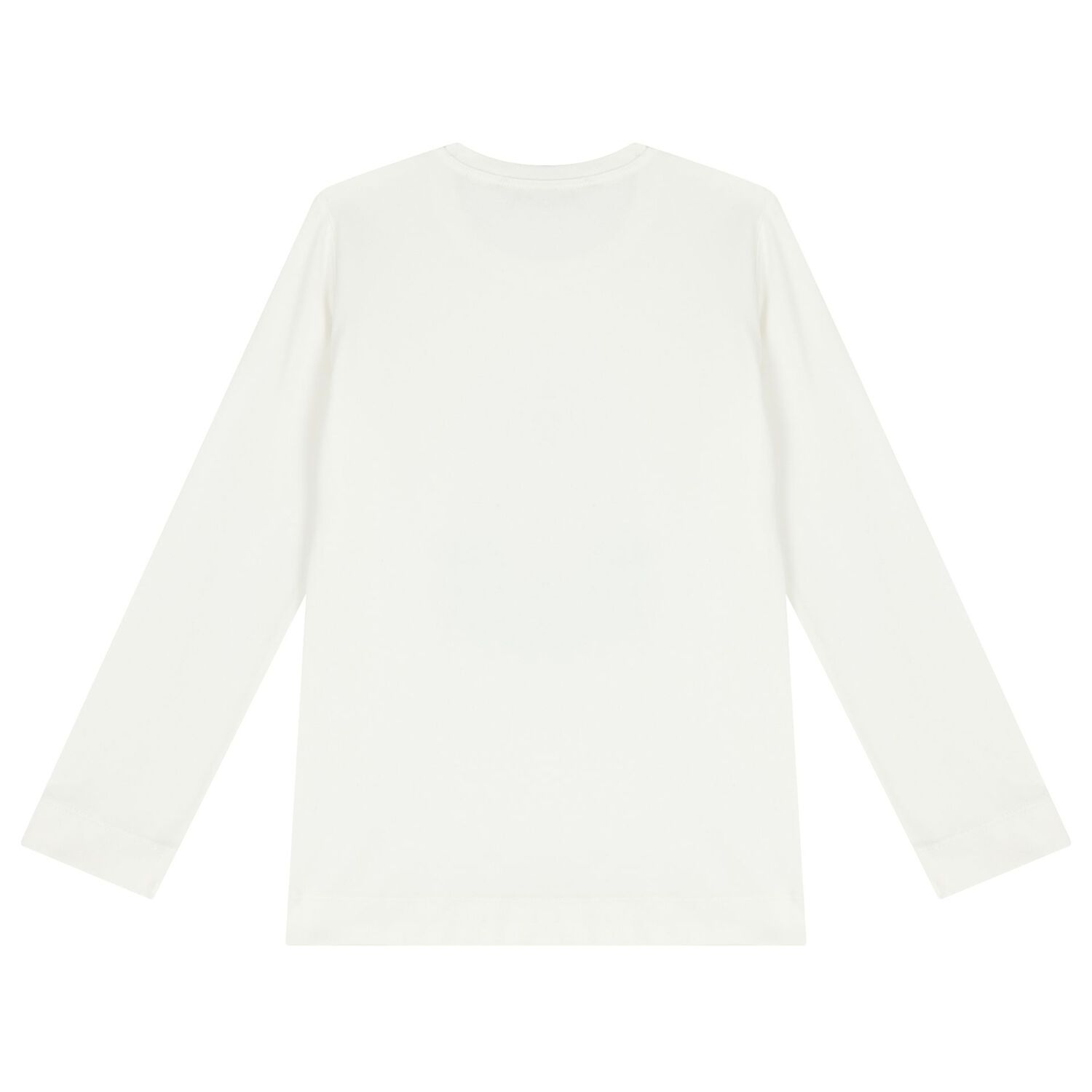 توب بنات بأكمام بالشعار باللون الأبيض, 1, hi-res image number null