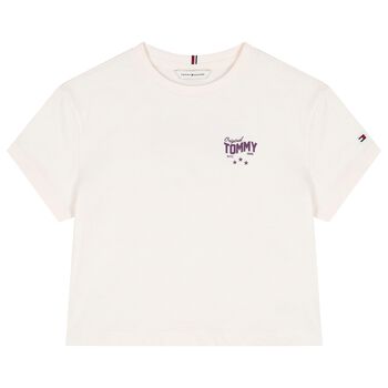 Girls Ivory Logo T-Shirt