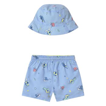 Younger Boys Blue Swim Shorts Set