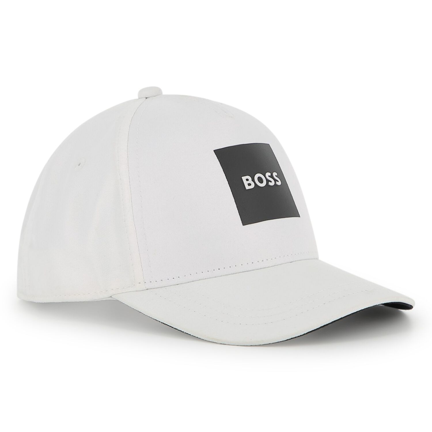 Boys White Logo Cap, 3, hi-res