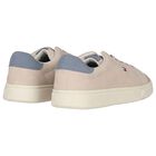Boys Beige Logo Trainers, 1, hi-res