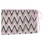 تنوره كروشيه للبنات بشكل متعرج باللون البنفسجى والاسود والعاجى , 1, hi-res