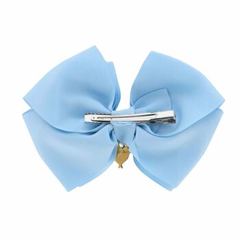 Girls Blue Bow Hairclip