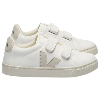 White Logo Leather Trainers 