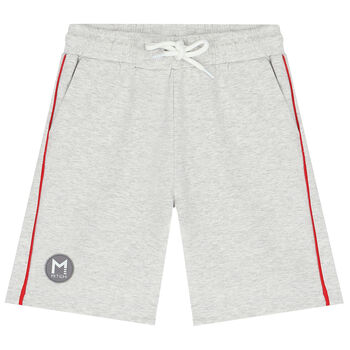 Boys Grey Logo Shorts