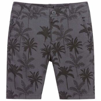 Boys Grey Palm Tree Shorts