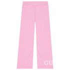 Girls Pink Logo Trousers, 1, hi-res